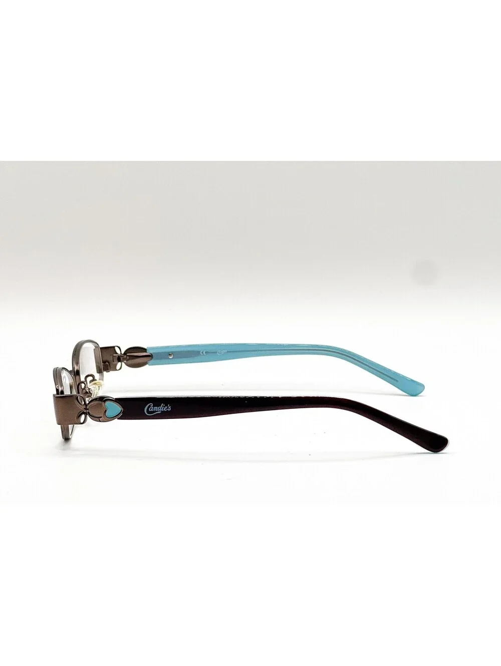 Candie's C Beau Brn Satin Brown Modified Oval Authentic Eyeglass Frames 45-17